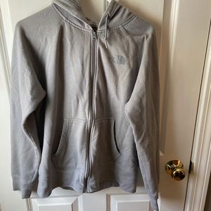 Light gray zip up